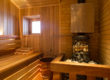 sauna finlandais traditionnel à bois